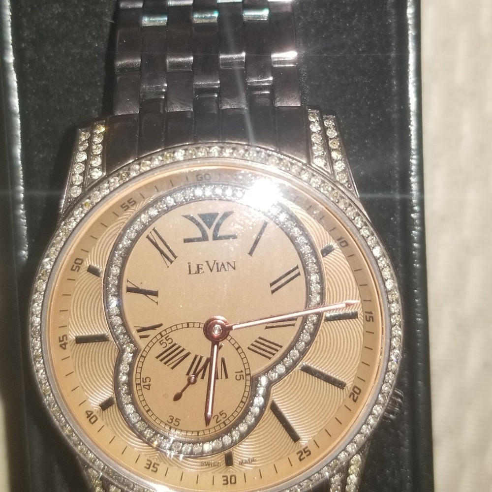 Levian mens or womens diamond watch